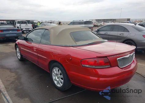 2004 Chrysler Sebring Gtc z USA, uszkodzony, nr VIN 1C3EL75R54N413719